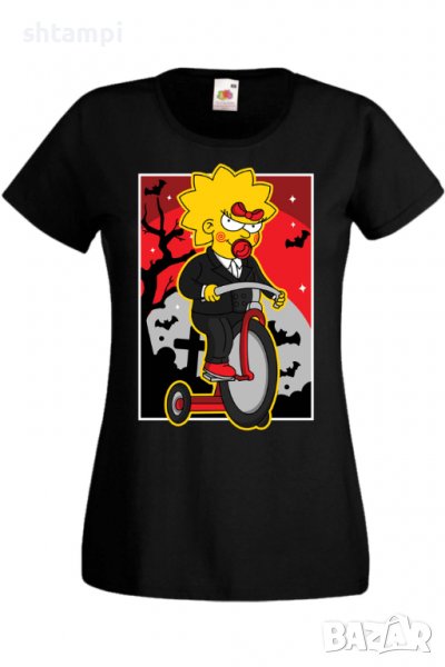 Дамска тениска The Simpsons Maggie Simpson 02,Halloween,Хелоуин,Празник,Забавление,Изненада,Обичаи,, снимка 1