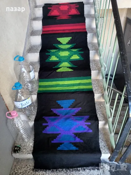 Тъкани вълнени черги различни размери., снимка 1