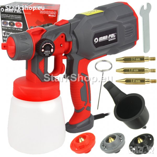  Електрически пистолет за боядисване 800 мл Mar-Pol, снимка 1
