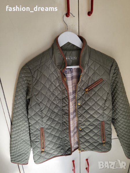 Дамско преходно зелено яке, снимка 1