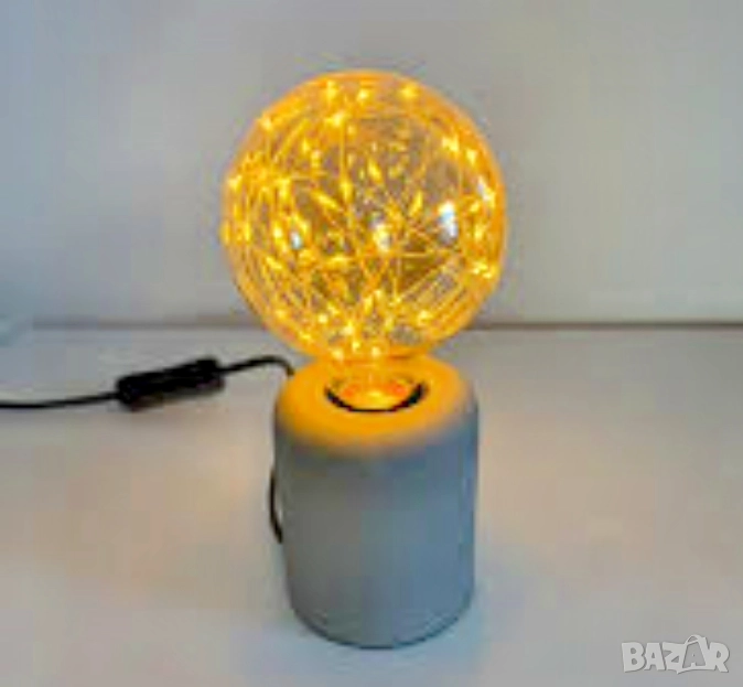 Лампа Икеа Ikea бетонна масивна, снимка 1