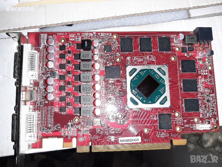 видео карта RX580DUG5 8гб за части, снимка 1