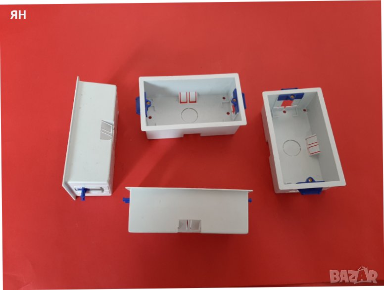 Английски Правоъгълни Конзоли за Бойлерен Ключ/Табло -4бр, снимка 1