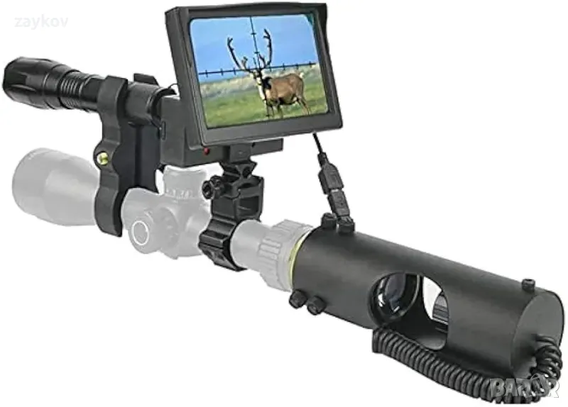 Нощно виждане, 850NM инфрачервен обхват, 200 метра, HD камера, 4.3'' екран, снимка 1