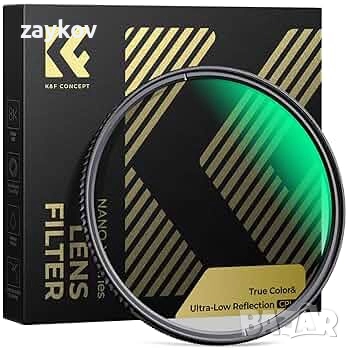 K&F CONCEPT 82 мм True Color Ultra-Low Reflection CPL поляризационен кръгъл поляризационен филтър, снимка 1