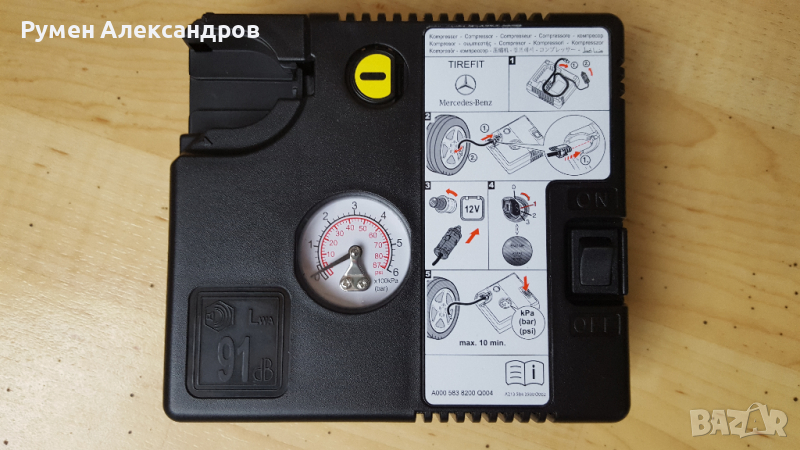Нов оригинален Mercedes компресор за гуми 12V-15А-180W, снимка 1