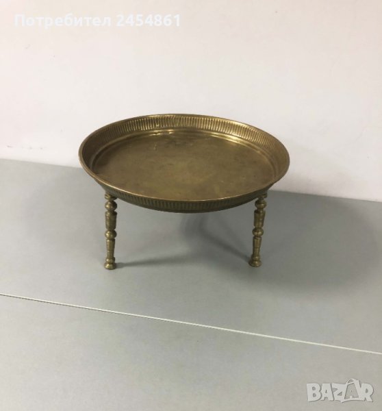  месинг, поднос, маса за чай, поднос, ориенталски стил, Мароко, антик, ръчна изработка, снимка 1