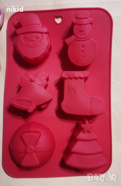 Големи Коледни Коледен Топка Елха чорап снежен  Дядо силиконов молд форма сапун гипс шоколад , снимка 1