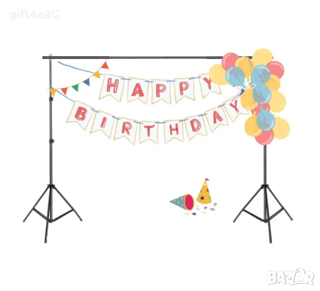 Правоъгълна метална  рамка за декорация, арка , стойка за балони 2х2 м, снимка 1