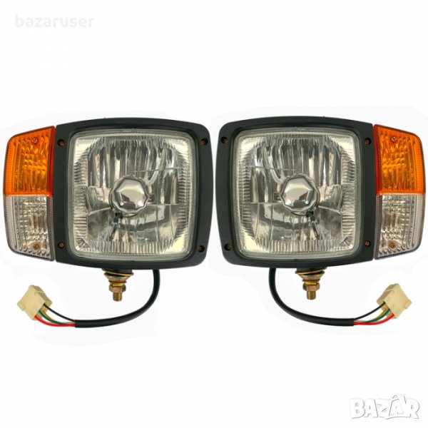 Нов Фар Трактор с Мигач-Халоген за МПС -L+R (1036) к-т, снимка 1