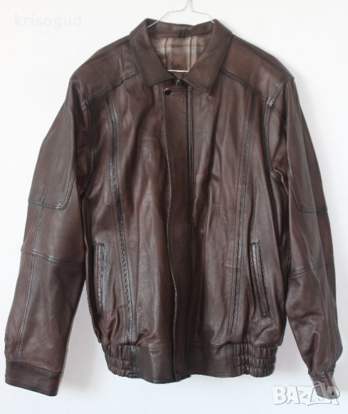 Мъжко яке от естествена кожа MARi Leather & Fur, Ватирано, снимка 1