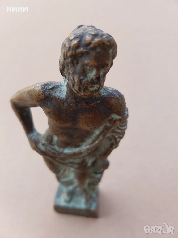 Бронзова пластика статуетка Асклепий , снимка 1
