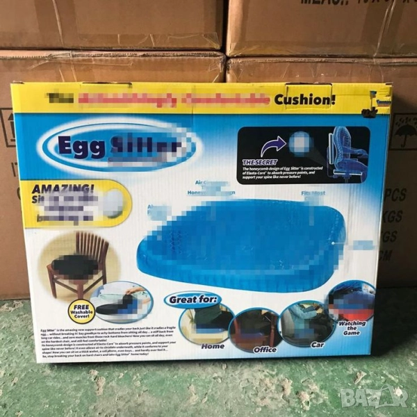 Ортопедична гел възглавница за стол Egg sitter, снимка 1