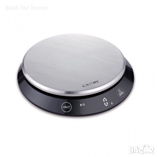 Цифрова кухненска везна, LED и touch дисплей, Плоча от неръждаема стомана, снимка 1