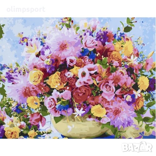 Комплект за рисуване по номера с платно 50х40 см, Модел 46 (27014646) , снимка 1