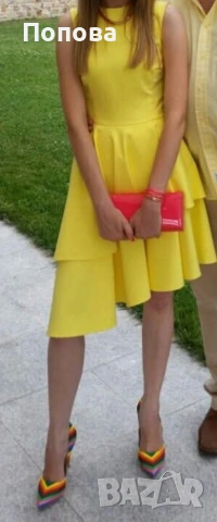 Дамска жълта рокля Mohito