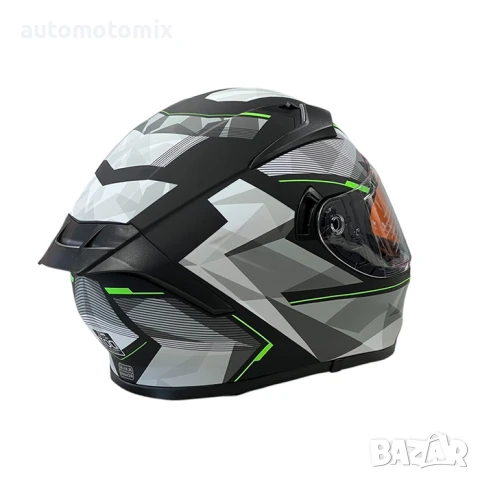 Каска за мотор WLT Matt Black Green, снимка 4 - Аксесоари и консумативи - 50809631