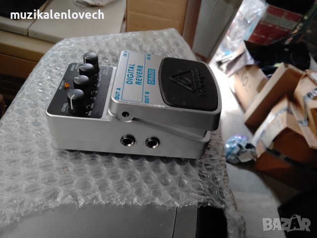 Behringer DR600 Digital Reverb Demo - Реверб педал за ел китара /перфектен/, снимка 4 - Китари - 44177002