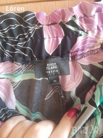 Като нов!Тънък панталон на цветя пролет/лято/есен, снимка 8 - Панталони - 51590051