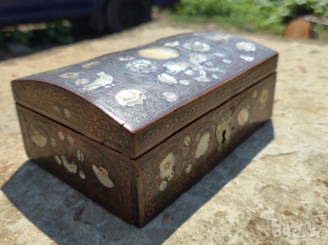 Много Рядка Кутия 17 век. Царска изработка Седев и месингова тел, снимка 12 - Антикварни и старинни предмети - 51357322