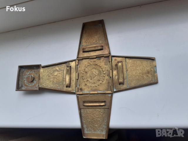 Английска месингова кутийка за игли W.Avery & Sons 19 век, снимка 5 - Антикварни и старинни предмети - 54070500