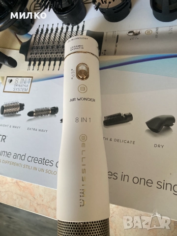 Електрическа четка с горещ въздух Imetec Bellissima R9101 6в1, снимка 9 - Преси за коса - 52405532