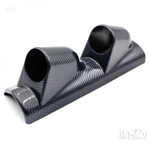 Стойка за измервателни уреди за колонка 52мм, карбон, 29/ 9,5/ 10 см.