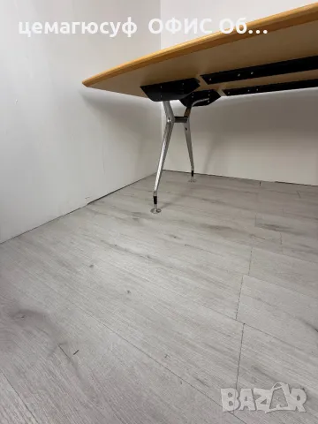 König & Neurath Summa конферентна маса, клен, 200 x 120 см – лодкова форма , снимка 5 - Маси - 49832528