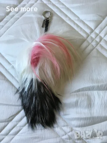 Fendi Karlito висулка за чанта със сребриста лисица, снимка 5 - Чанти - 56084611