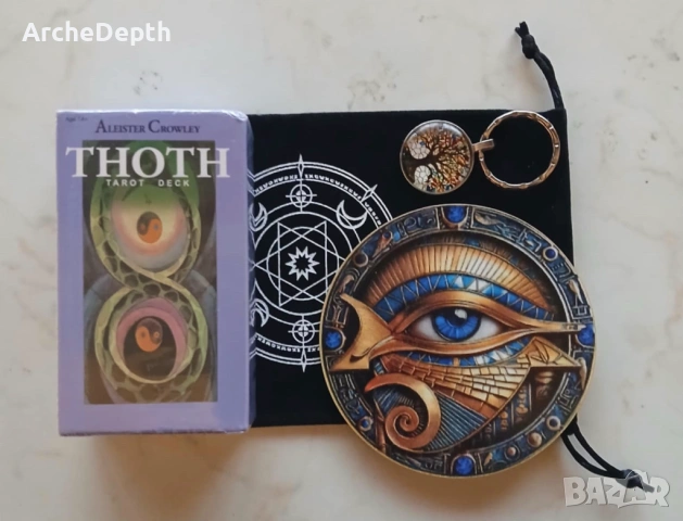 Артикул карти Таро на Тот, снимка 2 - Таро карти - 51487556