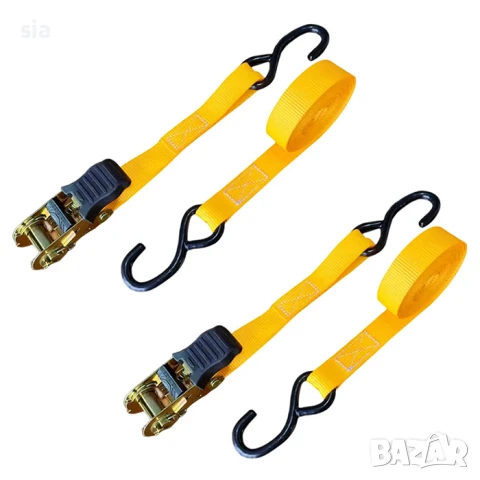 Колан за фиксиране на товари, за притягане+ тресчотка, 700кг, 4.5М, 2бр, снимка 4 - Аксесоари и консумативи - 50556878