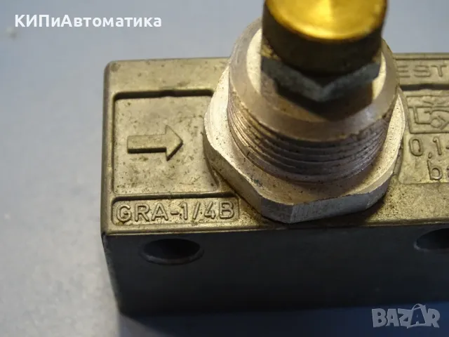 пневматичен регулатор Festo GRA-1/4-B one-way Flow Control Valve 0.1-10Bar, снимка 4 - Резервни части за машини - 48767269