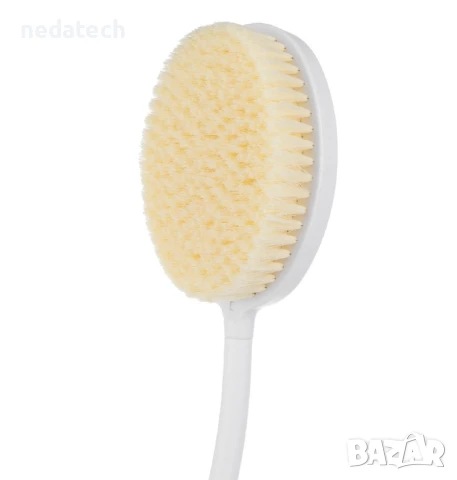 Четка за баня с извита дръжка, Бял., снимка 2 - Други стоки за дома - 51179312