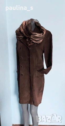 ВИНТИДЖ! Два броя / Дамски френски блейзър, манто / преходно палто / от естествен велур "Pauw", снимка 5 - Палта, манта - 53200363