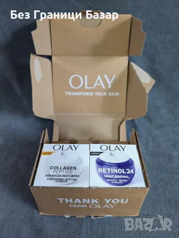 Нов Olay Колагенов крем SPF30 + Нощен крем с ретинол 50 мл за стегната кожа, снимка 7 - Козметика за лице - 47653490