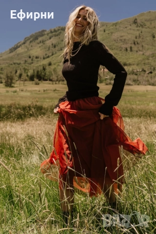 Елегантна тюл пола,Дълга пола тюл, Дълга брик пола, снимка 5 - Поли - 52257257