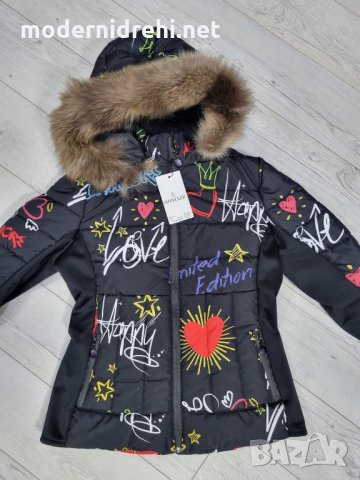 Дамско яке с естествена лисица Moncler код 21, снимка 1 - Якета - 34907952