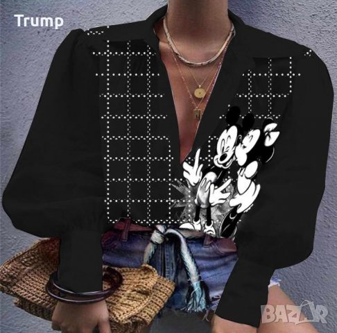 -50% риза Мики, цвят черен