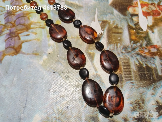 Гердан от балтийски кехлибар, снимка 2 - Колиета, медальони, синджири - 52505759