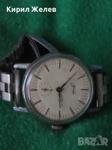 ЗИМ Стар РЯДЪК КОЛЕКЦИОНЕРСКИ РУСКИ МЕХАНИЧЕН ЧАСОВНИК СССР с НЕРЪЖДАЕМА СТОМАНЕНА ВЕРИЖКА 41254, снимка 18 - Антикварни и старинни предмети - 43321045