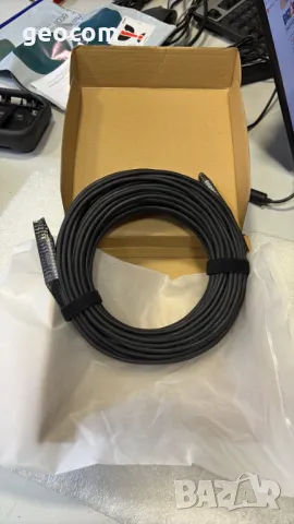 AТZebe Fiber Optic Cable HDMI to HDMI кабел (14m,4K@60Hz HDR,18Gbps,HDCP2.2,ARC), снимка 3 - Кабели и адаптери - 49540438