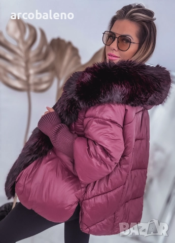 Дамско зимно яке MILLA PREMIUM с козина, снимка 4 - Якета - 52085141