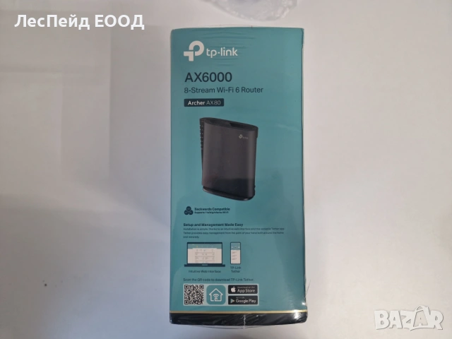 TP-Link Archer AX80 Dual Band & AC рутер, снимка 2 - Рутери - 53910837