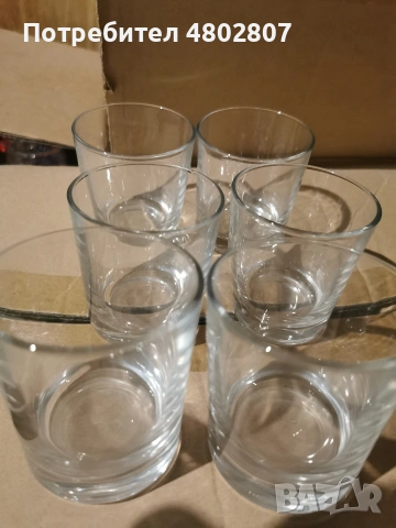 Чаши различни, по 6 броя от вид