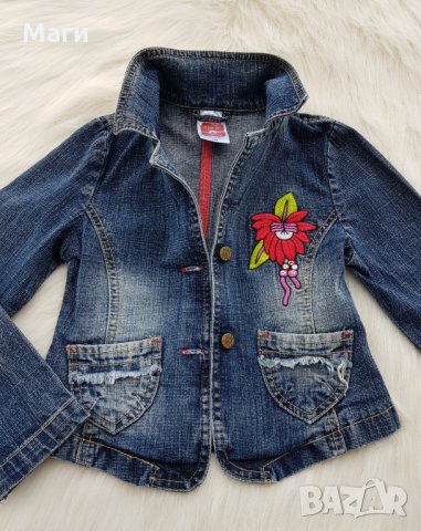 Детско дънково сако 7-8 години, снимка 3 - Детски якета и елеци - 32020592