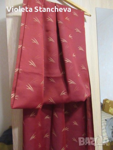 ВИШНЕВ КОПРИНЕН ПЛАТ - 220 х 140 см., снимка 2 - Платове и дамаски - 36761247