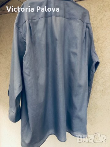 Много тънка голяма риза ETERNA, снимка 5 - Ризи - 31636957