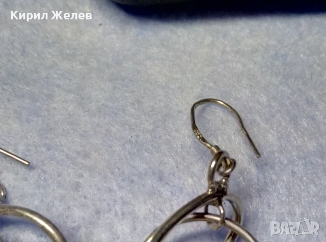 ШАРМАНТНИ СРЕБЪРНИ ОБЕЦИ СРЕБРО 925 ХУДОЖЕСТВЕНА ДИЗАЙНЕРСКА РЪЧНА АРТ ИЗРАБОТКА 48787, снимка 6 - Обеци - 50489474