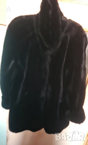 Елегантно дебело еко палто пелерина еко 120гр.об носено 4,5 пъти