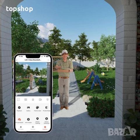 Смарт видео звънец LSC Wireless Doorbell 1080P HD с нощно виждане ​ , снимка 4 - Други - 53260464